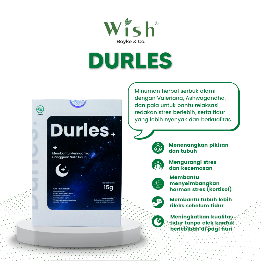 DURLES - Solusi Atasi Insomnia Tidur Berkualitas – Isi 5 Saset